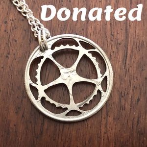 ⚙️ bicycle gear ⚙️ steampunk coin pendant